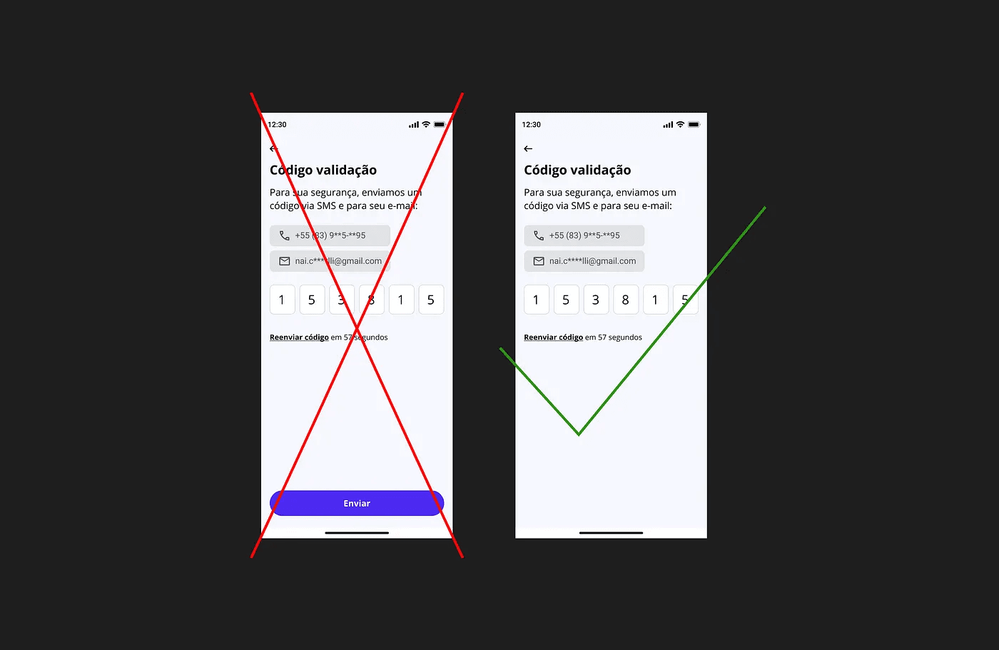 Interface without buttons